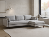 Boston Right Facing L-Shape Fabric Sofa